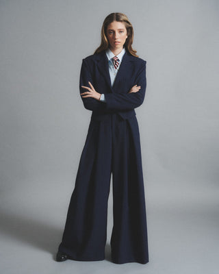 Blazer Azul Rayas - Josefina Lira