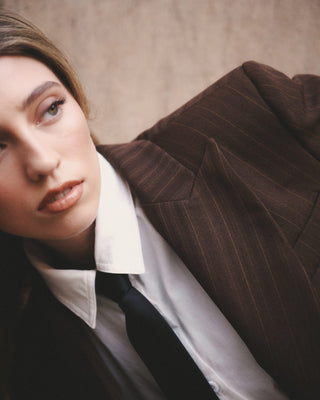 Blazer Café Rayas - Josefina Lira