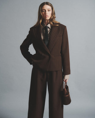 Blazer Café Rayas - Josefina Lira