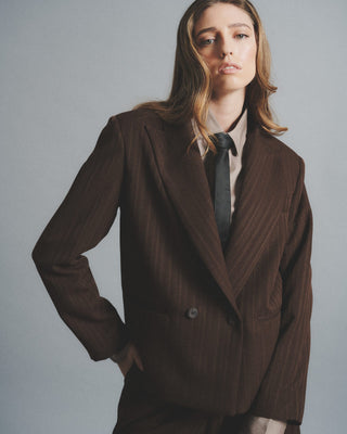 Blazer Café Rayas - Josefina Lira