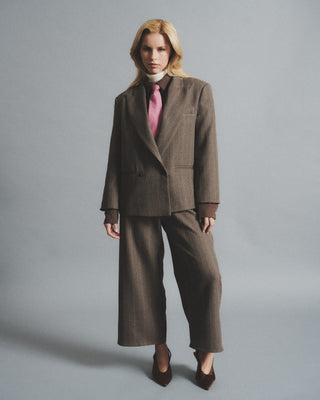 Pantalón Gris Rayas - Josefina Lira