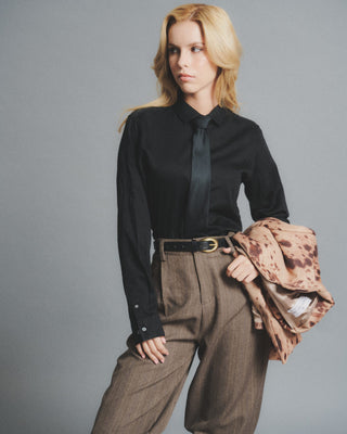 Pantalón Gris Rayas - Josefina Lira